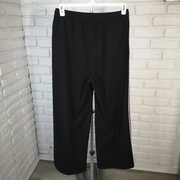 Rachel Rachel Roy Ladies Size Medium Black w/ White Stripes Track Pants - Picture 2 of 10
